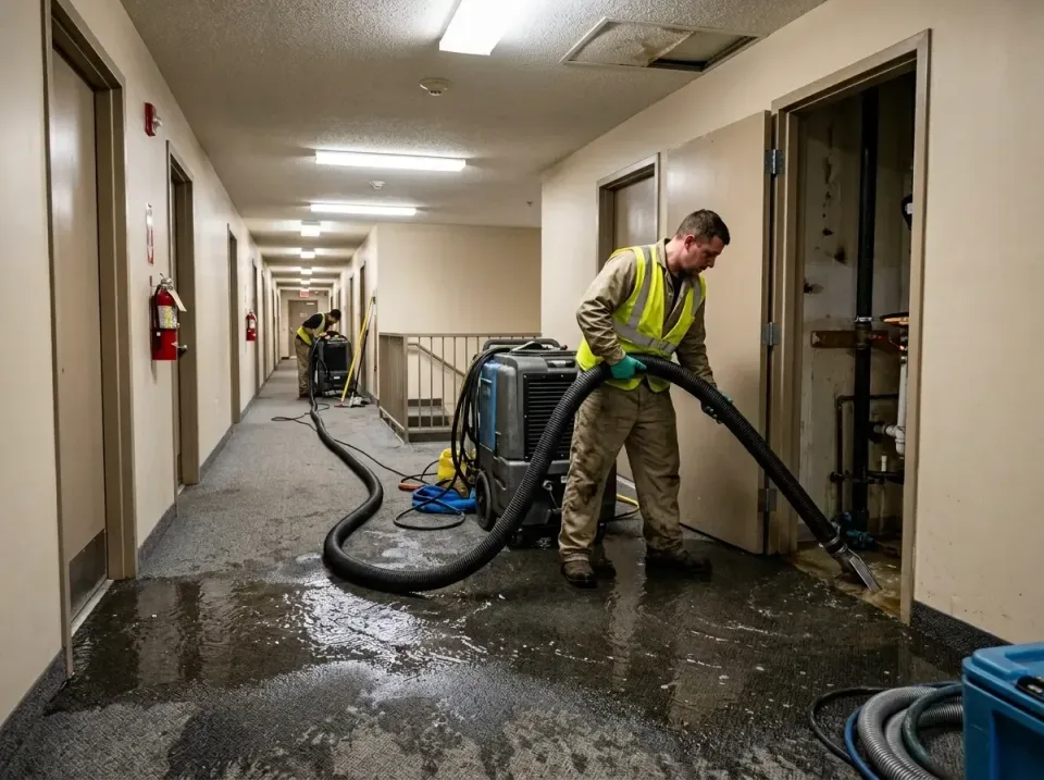 multi-unit-apartment-hallway-f-005 — frequently asked questions, Emergency Burst Pipe Water Extraction & Removal in Warner R…